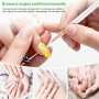 AYBUY Lot de 5 Pinceaux pour Nail Art, Pinceaux Liner de Détail | Pinceau Nail Art Ongles, Pour Gel, Les Lignes Longues, Détails