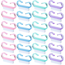 24 Pièces Brosse à Ongles, Brosse de Nettoyage à la Main | pour Récurer Les Ongle Brosses à Ongles, Outil de Nettoyage pour Nail