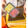Jogoico 25 Pièces Meal Prep Containers 750ml Plastique 2 Compartiment Boite | Réutilisables Boite Alimentaire avec Couvercles Bo