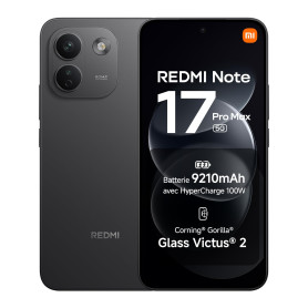 REDMI Note 17 Pro Max 5G, Smartphone 8+512 Go, Noir, Batterie 9210 mAh | Snapdragon® 6 Gen 5, appareil photo 50 MP avec OIS, Hyp