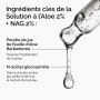 The Ordinary Solution à l'Aloe 2% + NAG 2%, Apaise la peau et élimine les taches post-acnéiques
