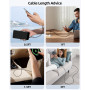Câble USB C vers USB C 15cm 3 pièces, 65W Cable USB C Charge Rapide Court | Nylon Tressé,pour iPhone 17 16 15 Série,Galaxy S25 S