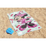 Disney Minnie Mouse Serviette de Plage Enfant Drap de Bain 71x147 cm, Vert | 71x147 cm, Produit officiel, 100% coton, doux et ab