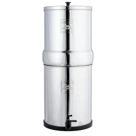 British Berkefeld Système de filtration par gravité Ultra Sterasyl 8.5 L | Comprend 2 cartouches Ultra Sterasyl, en acier inoxyd