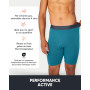 FM London Boxer en Bambou pour Homme, Boxer Long pour Homme en Bambou Ultra Doux, Antifrottements et Évacuant la Transpiration, 
