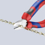 Knipex Pince coupante de côté chromée avec poignées confort 125, 70 05 125 | Mm