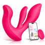 FuzzyFlavor Vibromasseurs Feminins Clitoridiens a Porter avec 9 Modes, Gode Femme Sex Toys Oscillation 360° du Point G, Sexes To