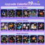 Projecteur Ciel Etoile 19 Films, Jouet Enfant Cadeau Bébé 4 5 6 7 8 ans | 15 Musicale Veilleuse Bébé,360°Rotation Telecommandé V