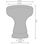 Kitosun Foyer Vortex Chicha en Silicone - Narguilé Foyer en Silicone Ultra Résistant à la Chaleur S’adapte à toutes les Chichas