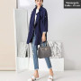 Miss Lulu Petit Sac à Main Femme, Sacs à Porté Épaule en Simili Cuir avec Texture de Litchi, Sacs Bandoulière, Sac Besace avec L