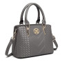 Miss Lulu Petit Sac à Main Femme, Sacs à Porté Épaule en Simili Cuir avec Texture de Litchi, Sacs Bandoulière, Sac Besace avec L