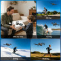 F417PRO FPV Mini Drone Caméra 1080P Ajustable, Télécommande écran LCD, Moteur sans Balais, Chargement Type‑C, Moins de 249g, Jou