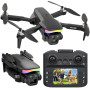 F417PRO FPV Drone avec caméra Télécommande à écran LCD, Mini Drone Recharge Type‑C Poids inférieur à 249g, Batterie Modulaire, J
