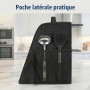 Housse de protection pour Thermomix TM7, Étui de protection étanche à l'eau et à la poussière avec fenêtre transparente, concept