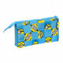 Trousse Fourre-Tout Triple Minions Minionstatic Bleu (22 x 12 x 3 cm) 21,99 €