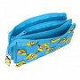 Trousse Fourre-Tout Triple Minions Minionstatic Bleu (22 x 12 x 3 cm) 21,99 €