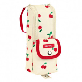 Trousse d'écolier Safta Cherry Beige (6 x 21 x 6 cm) 23,99 €