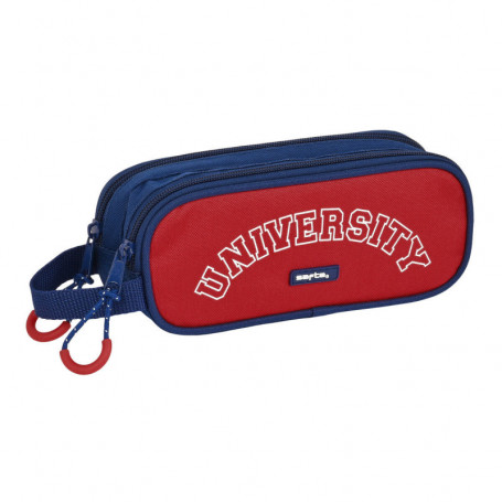 Trousse Fourre-Tout Double Safta University Rouge Blue marine (21 x 8 x 6 cm) 19,99 €