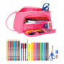 Trousse Scolaire avec Accessoires BlackFit8 Glow up Rose (32 Pièces) 28,99 €