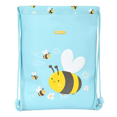 Sac à dos serré par des ficelles Safta Abeja Bleu clair (26 x 34 x 1 cm) 23,99 €