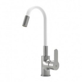 Levier unique pour évier Blanc Acier inoxydable Laiton 75,99 €