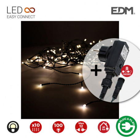 Barrière lumineuse LED EDM Easy-Connect Programmable Vert tendre (2 x 1 m) 78,99 €