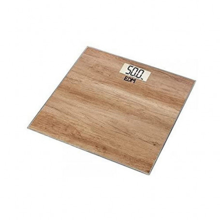 Balance Numérique de Salle de Bain EDM Verre Bois 180 kg (26 x 26 x 2 cm) 40,99 €