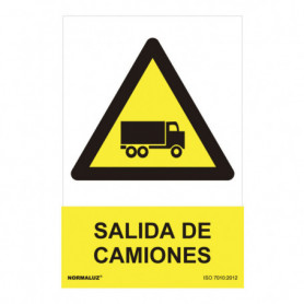 Panneau Normaluz Salida de Camiones PVC (30 x 40 cm) 17,99 €