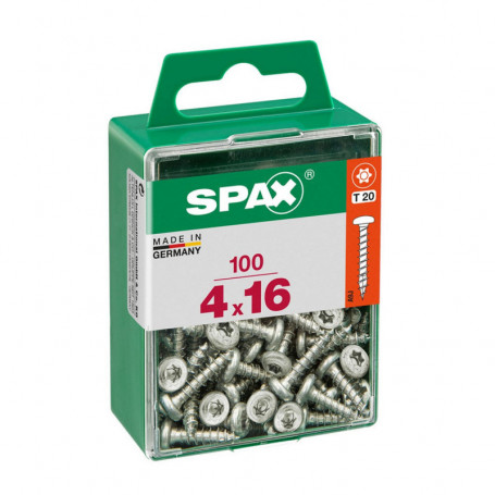 Boîte à vis SPAX Wirox Bois Tête ronde 100 Pièces (4 x 16 mm) 15,99 €