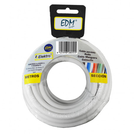 Câble d'Interface Parallèle EDM 28036 2 x 1,5 mm Blanc 50 m 87,99 €