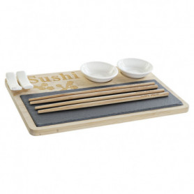 Set de sushi DKD Home Decor Bambou Ardoise (9 pcs) (28,5 x 18,5 x 2,6 cm) 26,99 €