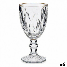 verre de vin Doré Transparent verre 6 Unités (330 ml) 47,99 €