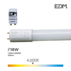 Tube LED EDM A+ T8 18 W 1500 Lm (4000 K) 22,99 €