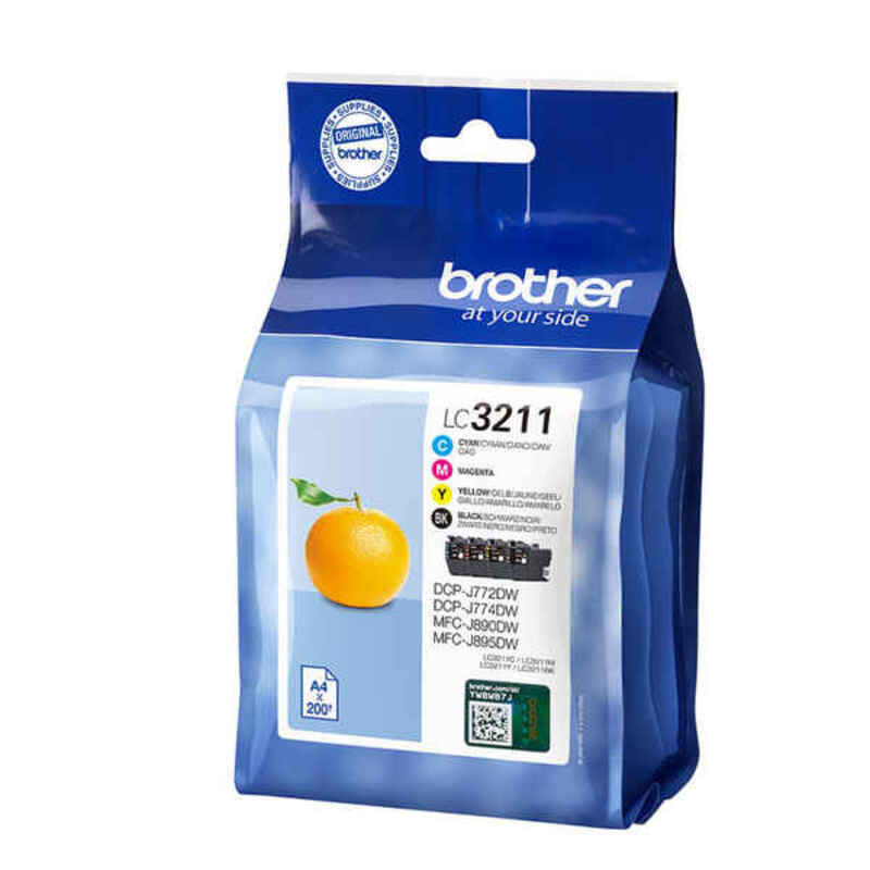 Brother LC-3211VAL cartouche d'encre Original Rendement standard Noir, Cyan, Magenta, Jaune