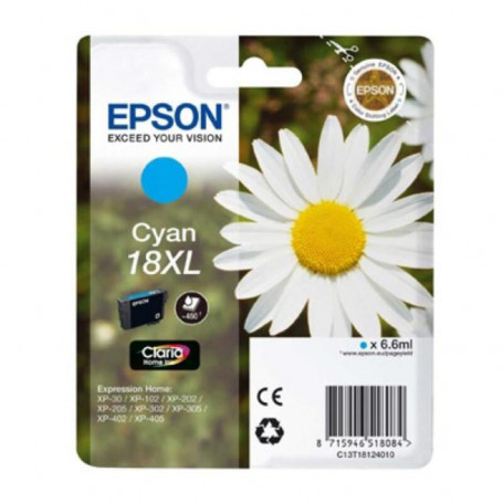 Cartouche d'encre originale Epson 18XL Cyan 41,99 €