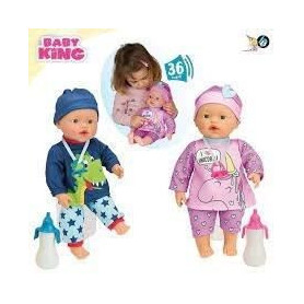 BABY KING Kit poupon + accessoires - 36 sons 51,99 €