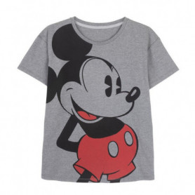 T-shirt à manches courtes femme Mickey Mouse Gris 24,99 €