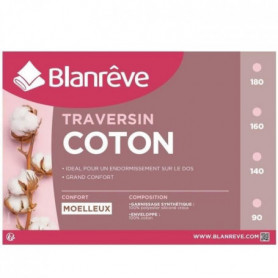 BLANREVE Traversin en coton - 140 cm - Blanc 76,99 €