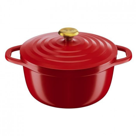 TEFAL E2544604 Air cocotte légere 24 cm fonte d'aluminium rouge. tous feux dont 89,99 €