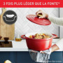 TEFAL E2544604 Air cocotte légere 24 cm fonte d'aluminium rouge. tous feux dont 89,99 €