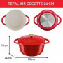 TEFAL E2544604 Air cocotte légere 24 cm fonte d'aluminium rouge. tous feux dont 89,99 €