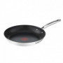 TEFAL G732S255 Lot de 2 poeles 24/28 cm. Induction. Revetement extérieur inox. R 89,99 €