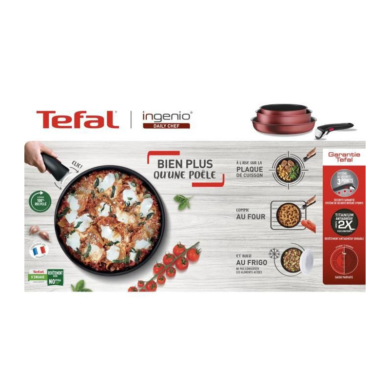 Image secondaire de Batterie de Cuisine Tefal 10 Pièces