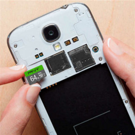 Carte Mémoire Micro SD avec Adaptateur PNY 64 GB 100 mb/s 24,99 €