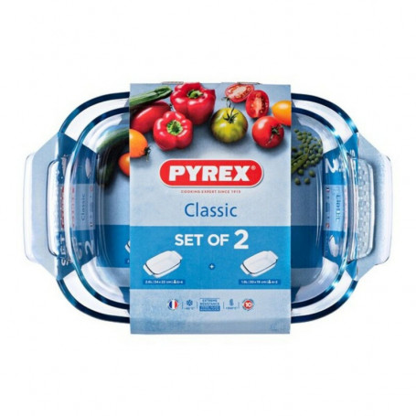 Ensemble de plats de cuisson au four Pyrex Classic Transparent Verre Borosilicat 43,99 €