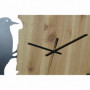 Horloge Murale DKD Home Decor Noir Blanc Fer Oiseau Bois MDF (50 x 3.5 x 50 cm) 159,99 €