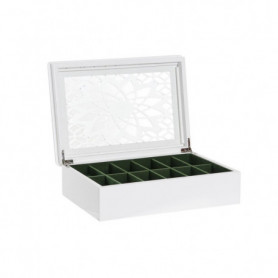 étui à montres DKD Home Decor Verre Blanc Bois MDF (29 x 20 x 9 cm) 39,99 €