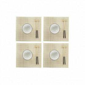 Set de sushi DKD Home Decor Blanc Bambou Grès (14,5 x 14,5 x 31 cm) 40,99 €