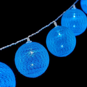 Guirlande de boules LED Ø 6 cm Bleu (2 m) 23,99 €