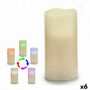 Bougie LED Crème Plastique Cire (7,5 x 14,8 x 7,5 cm) (6 Unités) 45,99 €
